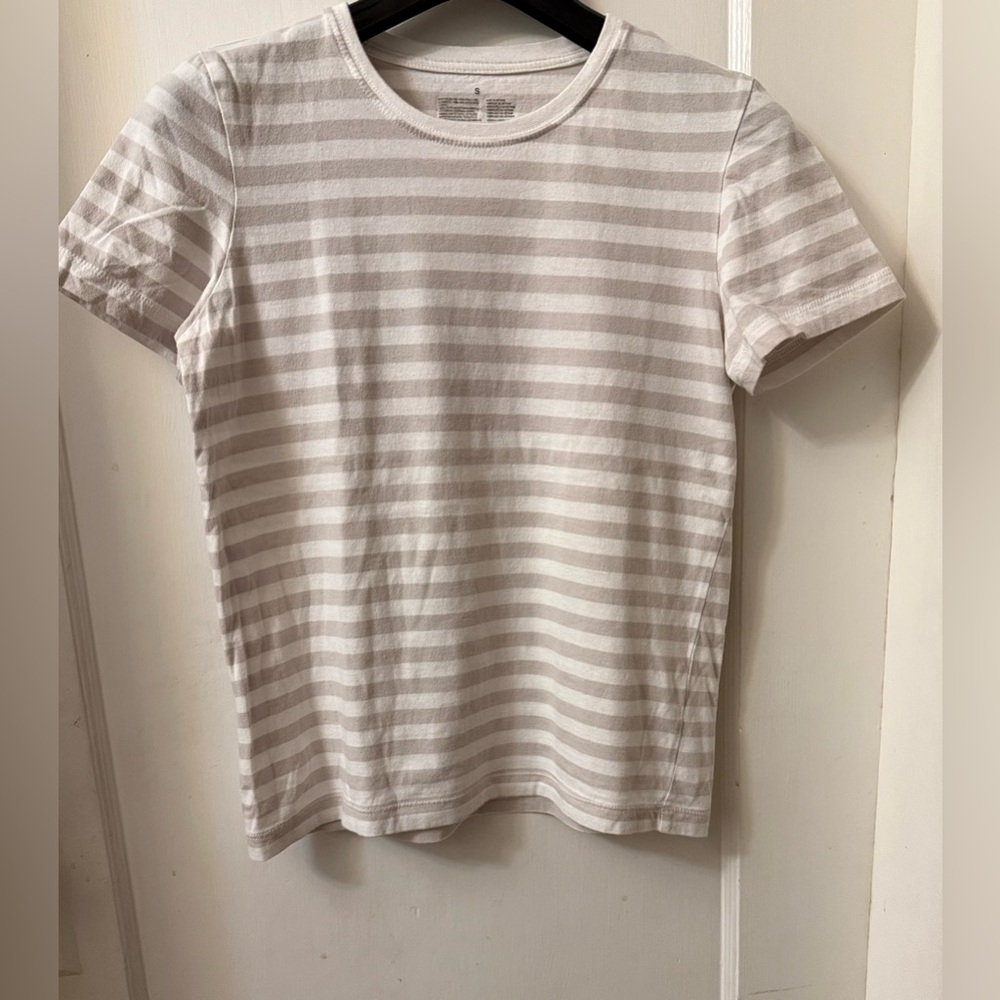 MUJI STRIPED COTTON TSHIRT SHORT SLEEVE